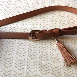 Brown belt with tassel
